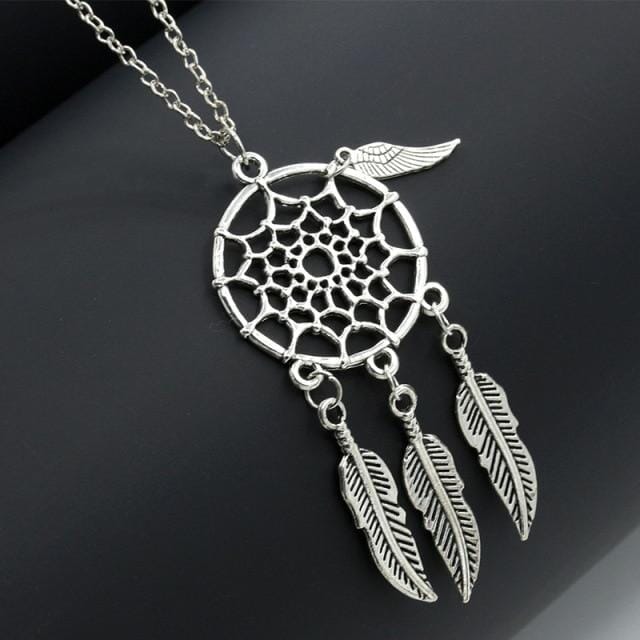 Dream Catcher Pendant NecklaceNecklaceF