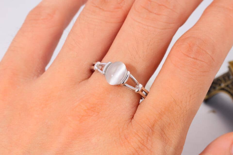 Moonstone Silver Ring - Sterling SilverRing