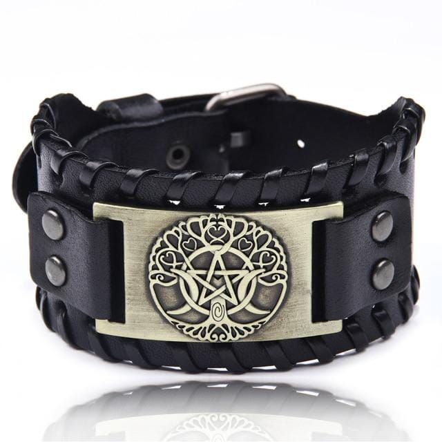 Punk Braided Rope Leather Cuff BraceletBraceletStyle 4