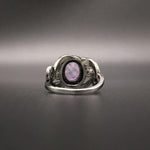 Elegant Amethyst Vintage Ring - 925 Sterling SilverRing