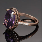 Astonishing Amethyst Rose Gold Ringring