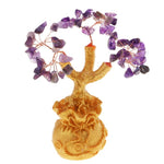 Citrine Bonsai Money Lucky TreeHome DecorPurple
