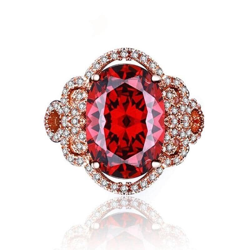 Gorgeous Deep Blood Ruby RingRing6