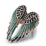 2019 Stylish Gold Angel Wings RingRing1