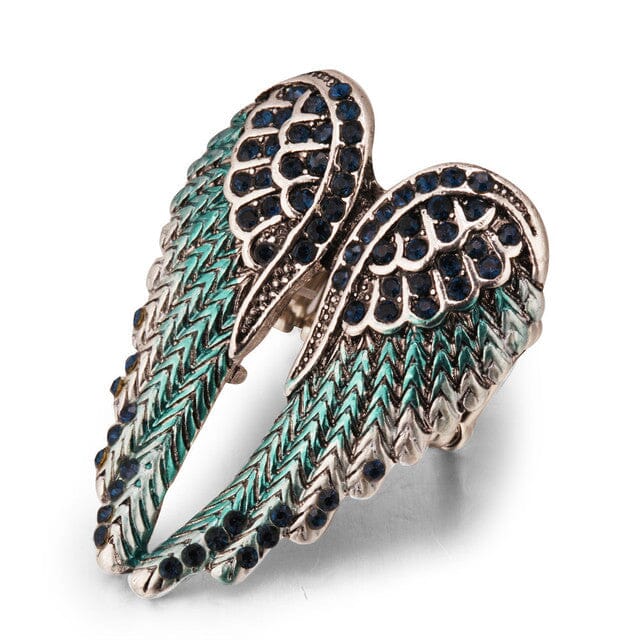 2019 Stylish Gold Angel Wings RingRing1