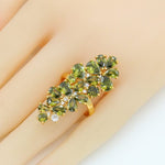 Luxury Gorgeous Peridot Lovely Jewelry SetRing