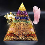 Orgone Seven Chakra Energy PyramidHome Decor
