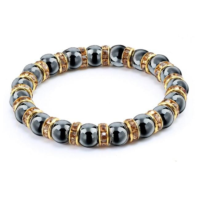 Classic Hematite Stone BraceletBraceletYellow