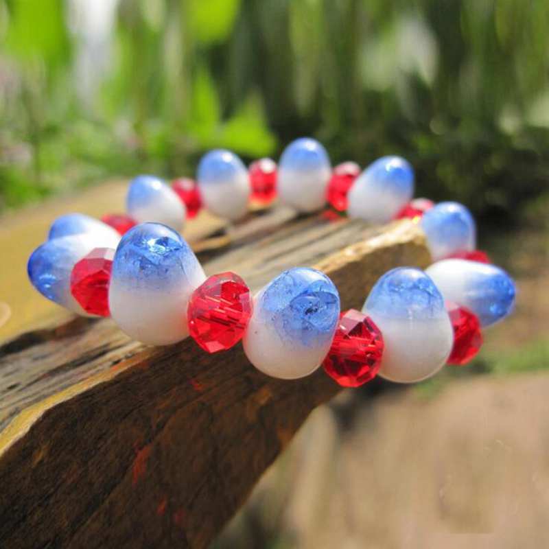 8 Color Crystal Ceramic Beads Strand BraceletBraceletG