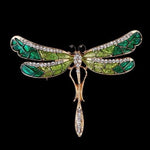 Vintage Dragonfly Gemstone PinPendant