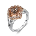 Morganite Oval Rose Gold RingRing6