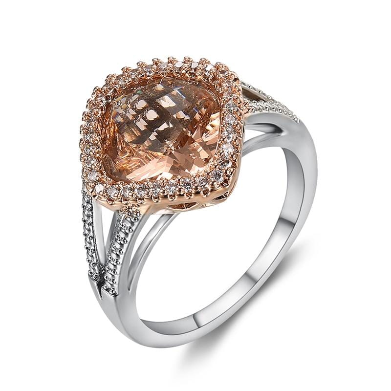 Morganite Oval Rose Gold RingRing6