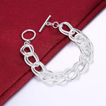 Beautiful Double Twist Chain Bracelet - 925 Sterling SilverBracelet