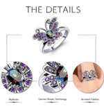 Butterfly Marquise Mystic Topaz & Amethyst RingRing