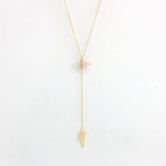 Stylish Barite Bemstone NecklaceNecklaceRose Quartz