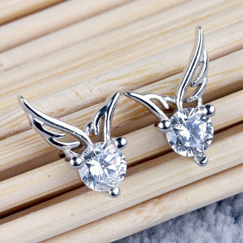 Diamond Wings Stud EarringsEarrings