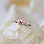 Heart Ruby 3 Stone RingRing