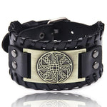 Punk Braided Rope Leather Cuff BraceletBraceletStyle 13