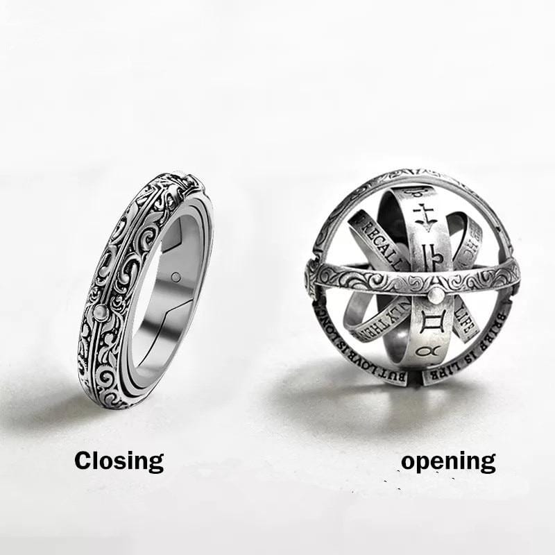 Vintage Astronomical Rotating Finger RingRing7silver