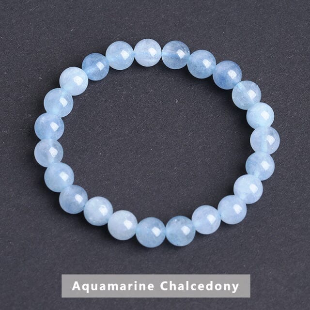 Natural Stone BraceletBraceletBlue Chalcedony