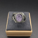 Elegant Amethyst Vintage Ring - 925 Sterling SilverRing