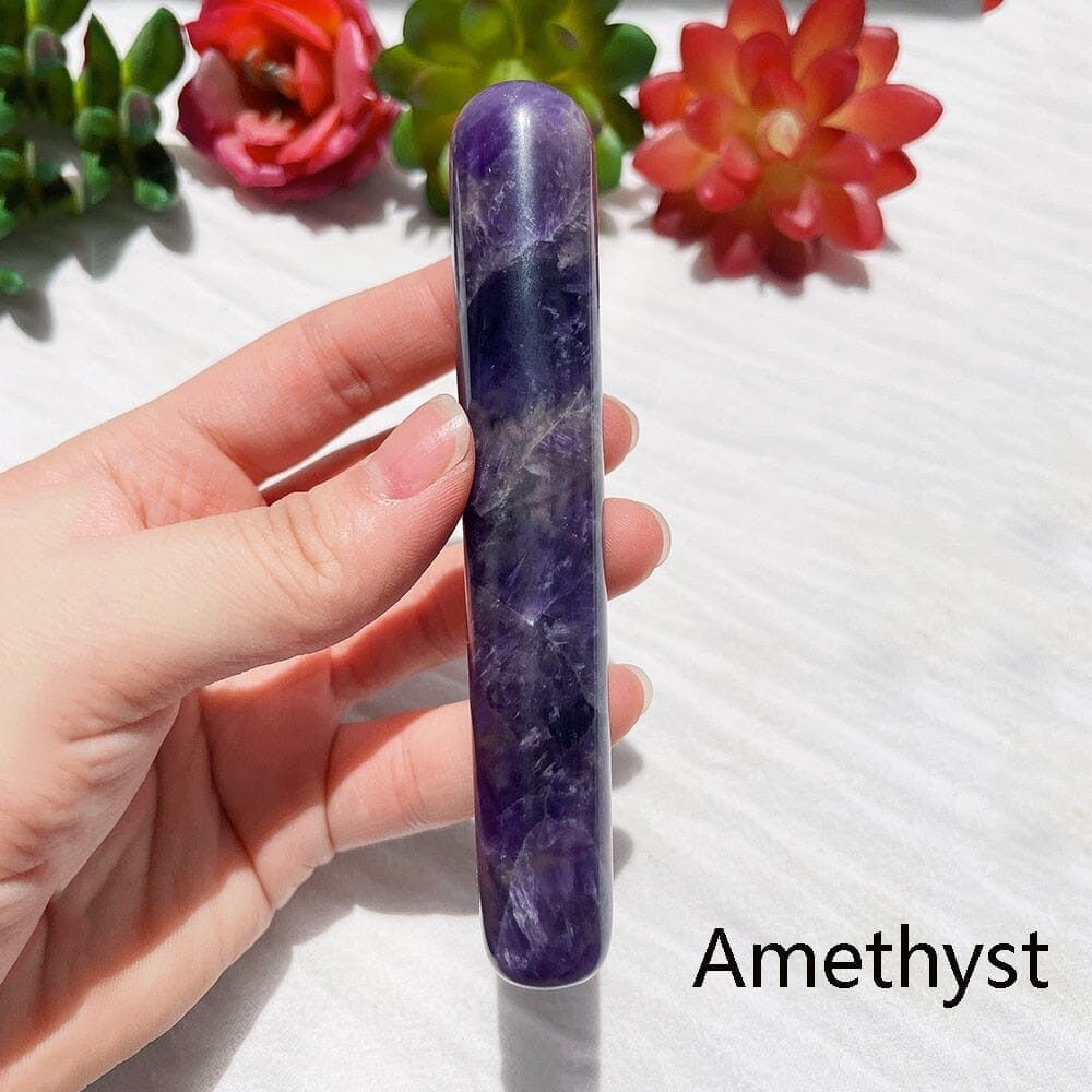 1pc Crystal Stone Body Massage Yoni Healing WandWandAmethyst