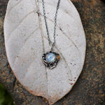Mystery Fairy Leaf Moonstone NecklaceNecklace