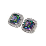 Dazzling Rainbow and White Topaz EarringEarrings