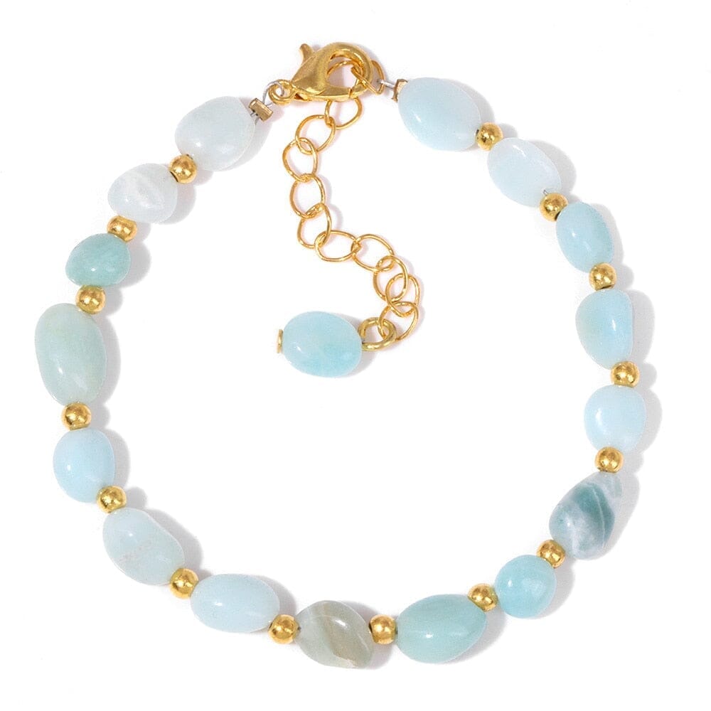 Natural Tiger Eye Stone Irregular Chip BraceletBraceletAmazonite