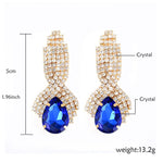 Cute Round Pendientes Stone Crystal Dangle EarringsEarrings