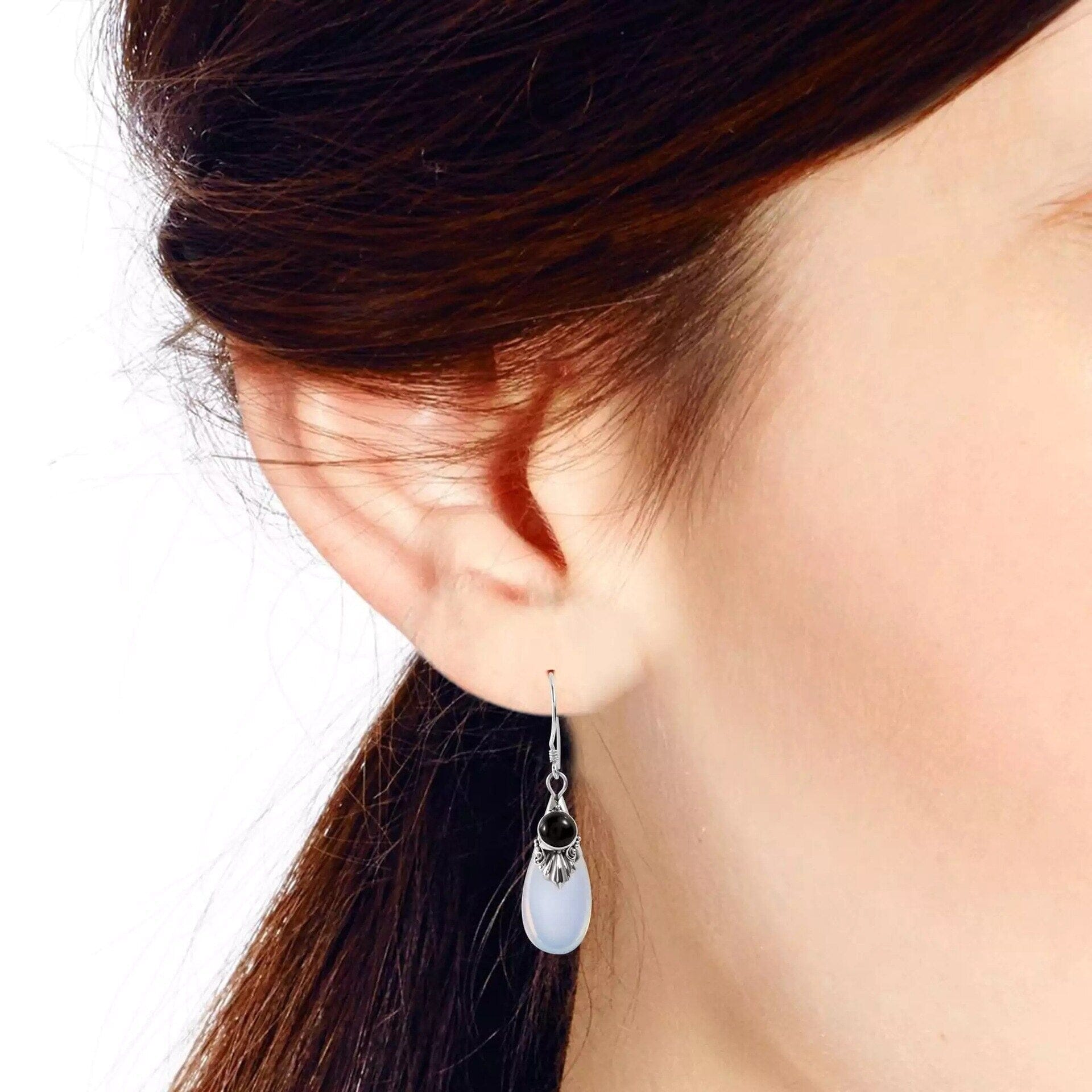 Party Water Drop Shaped Moonstone EarringsEarrings