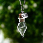 Glass Bottle Natural Dandelion Seed NecklaceNecklaceStyle 5