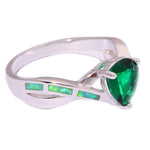 Green Fire Opal Green Quartz RingRing