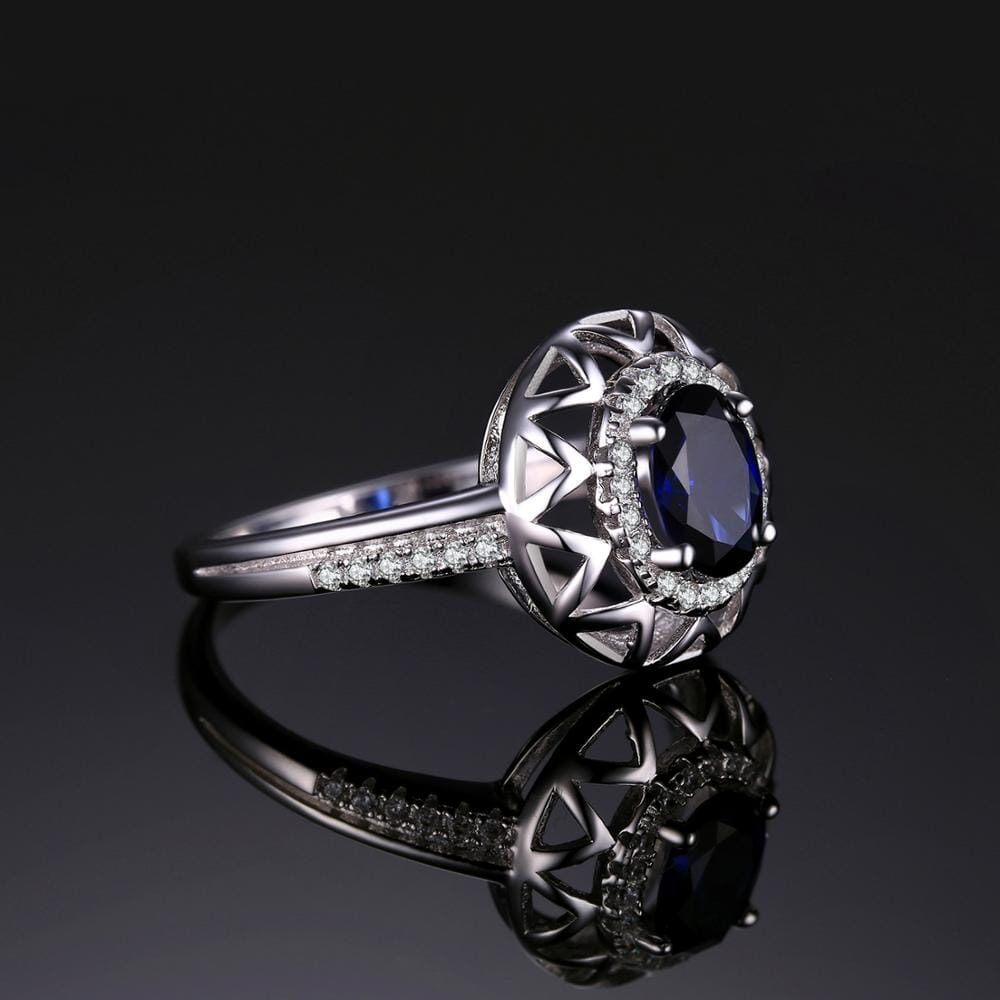 Fashion Statement Created Sapphire Ring - 925 Sterling SilverRing