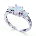 White Fire Australian Opal RingRing11