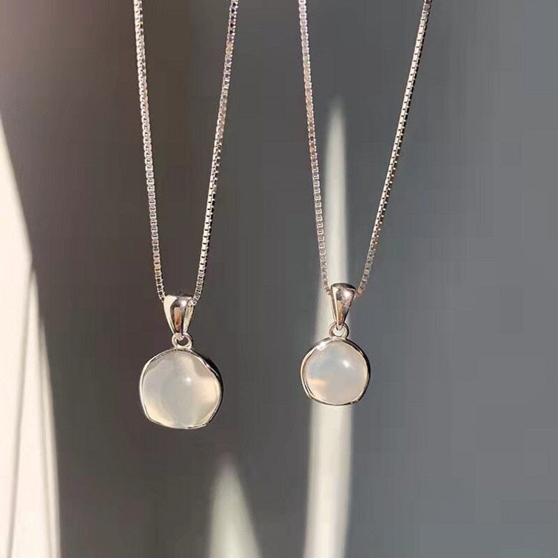 Choker Clavicle Moonstone Pendant NecklaceChokerLarge