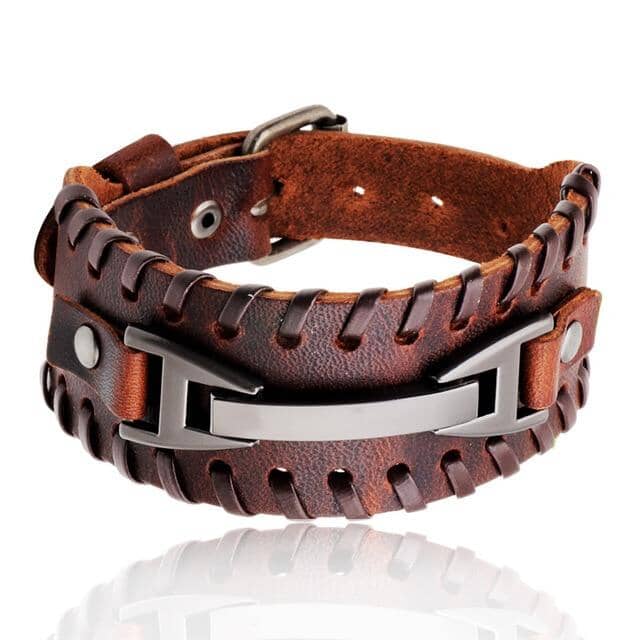 Punk Braided Rope Leather Cuff BraceletBraceletStyle 1