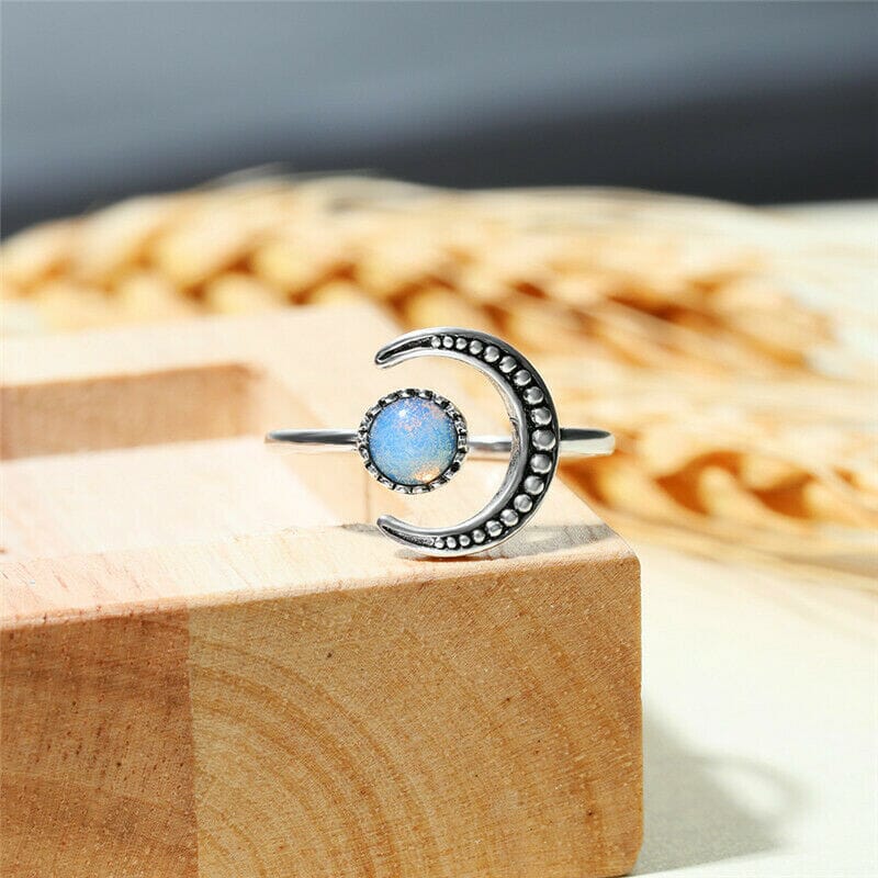 Eclipse Moonstone Adjustable RingRing