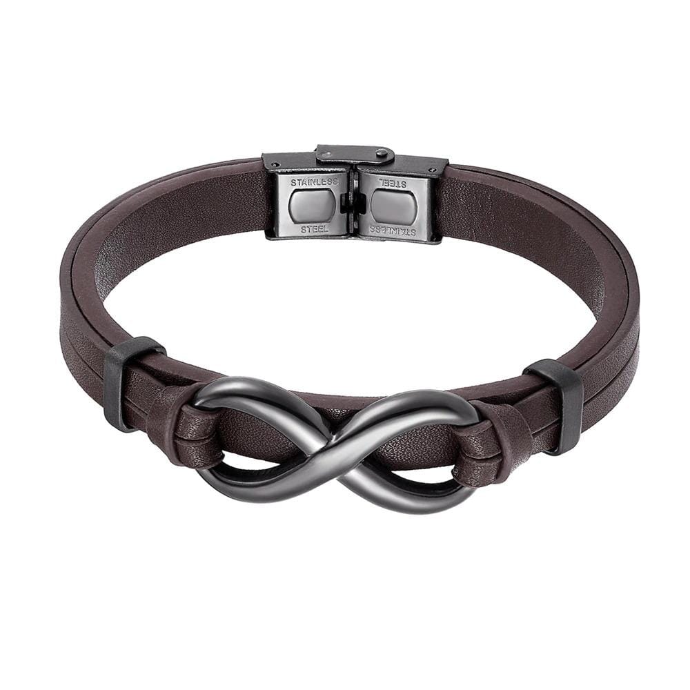 Infinity Logo Leather BraceletBracelet