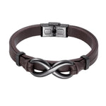 Infinity Logo Leather BraceletBracelet