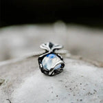 Mystery Fairy Leaf Moonstone NecklaceNecklace