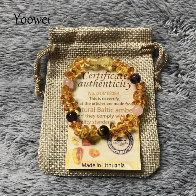 Natural Baltic Amber Bracelet - Made in LithuaniaBracelet