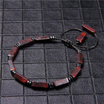 Square Tube Shape Adjustable Bloodstone BraceletBracelet