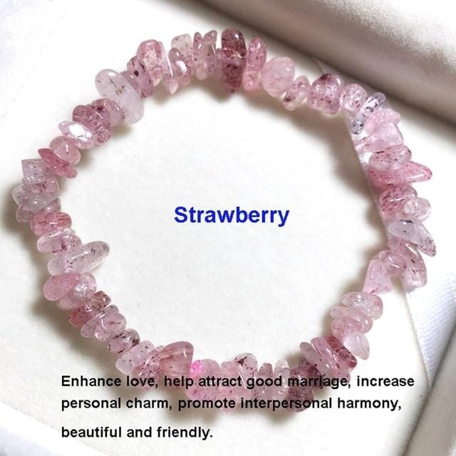Natural Crystals Bead BraceletsBraceletStrawberry