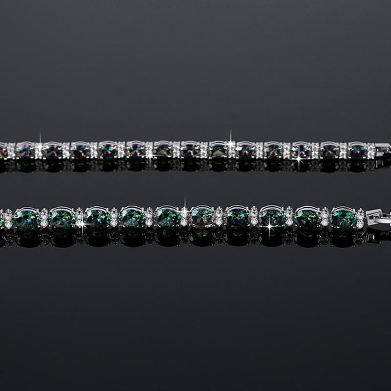 Rainbow Mystic Topaz Crystal BraceletBracelet