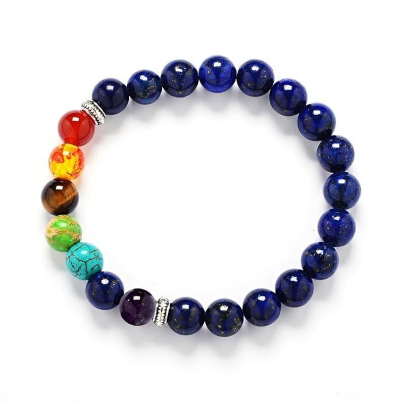 7 Chakra Healing Balance Lava BraceletBracelet