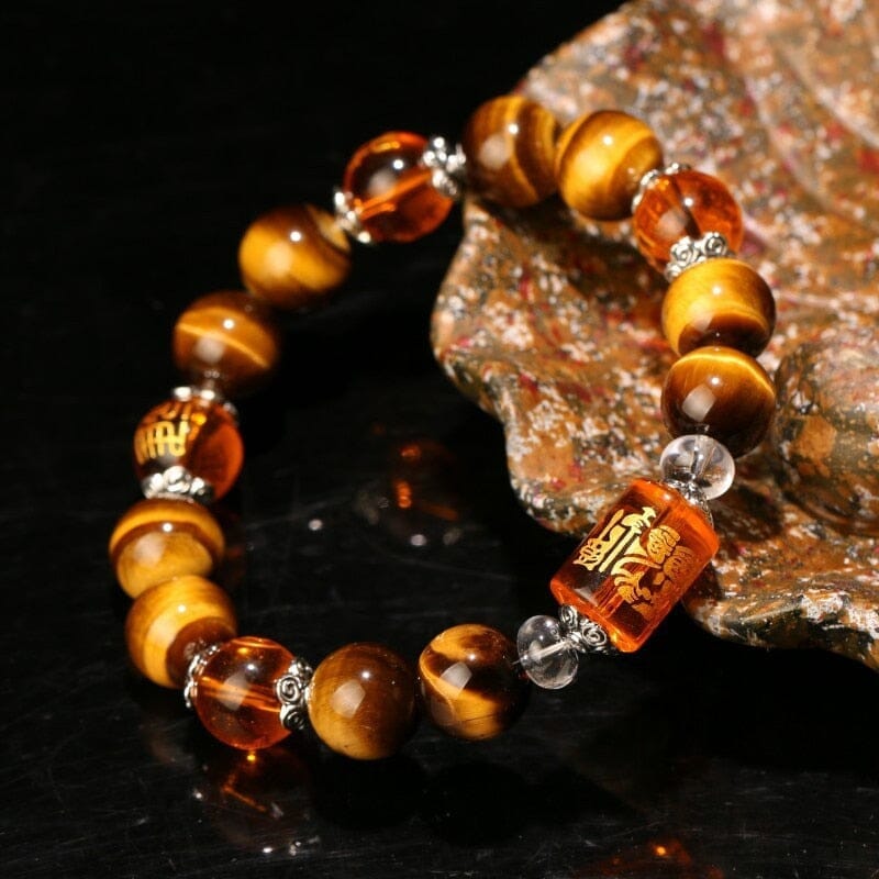 The God of wealth Tiger Eye Stone Beads BraceletBracelet