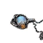 Mystery Fairy Leaf Moonstone NecklaceNecklace