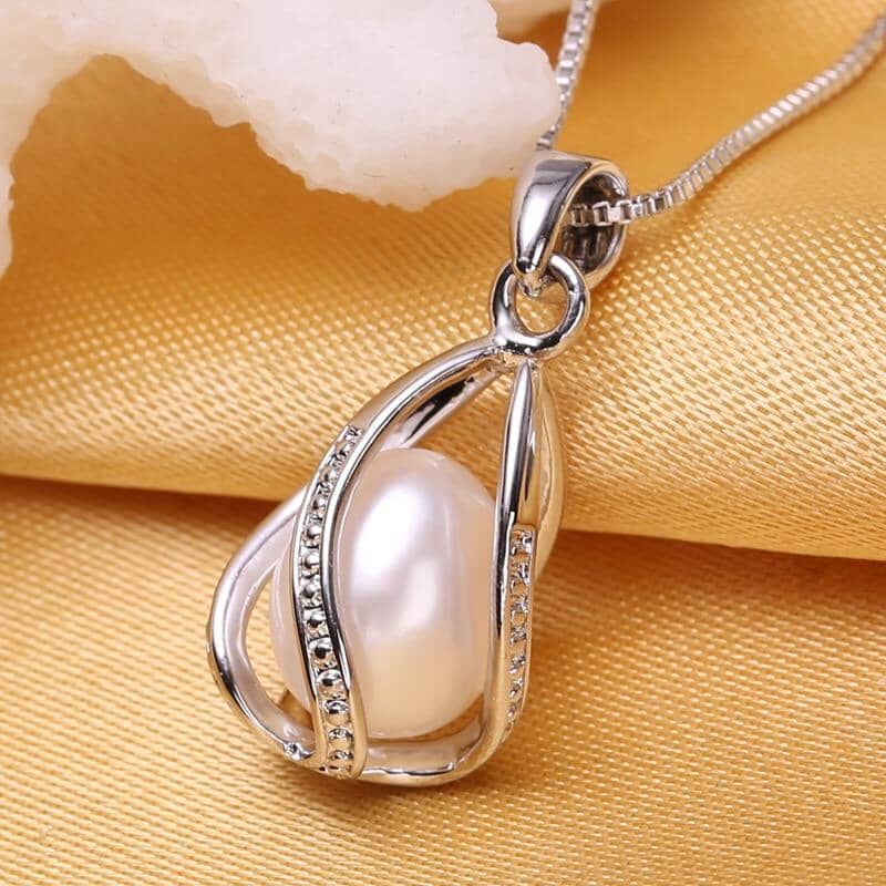 Freshwater Pearl Silver NecklaceNecklace