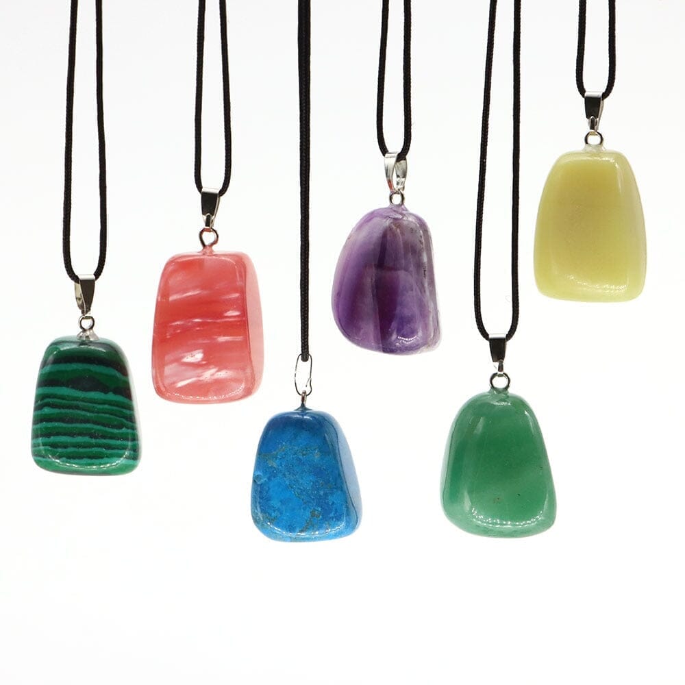 Natural Rainbow Fluorite Point Necklace Crystal Natural Rainbow Fluorite Point Necklace Crystal